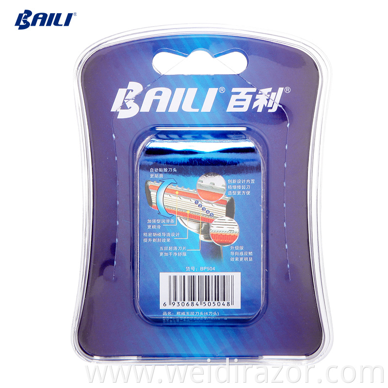 Hot Sale Flexible Razor Blades 5 Blade Razor Cartridges